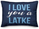 Love you a Latke 14"x20" Throw Pillow