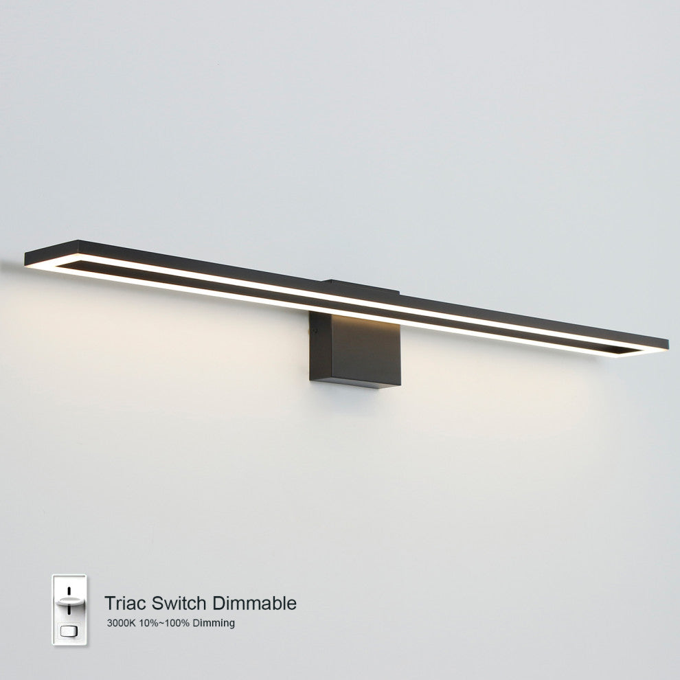 LED Vanity Light Aluminum Wall Light, 39.4"wx5.1"dx4.7"h