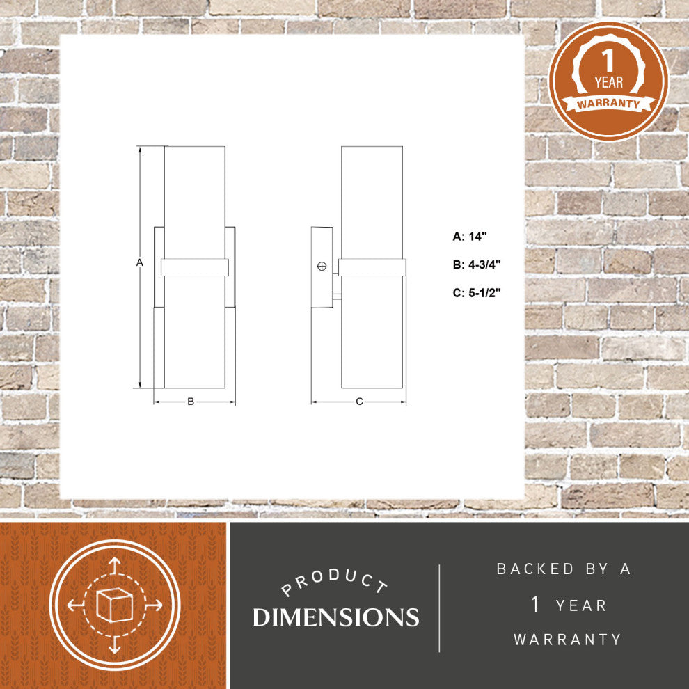 Lavage 14"H 2 Light Outdoor Wall Light Textured Black