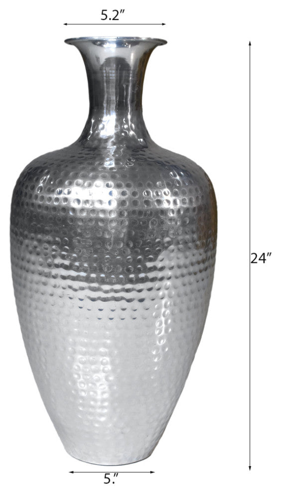 Handmade Aluminium Traditional Floor Flower vases For Indoor & Outdoor Use, Bronze Coated Color