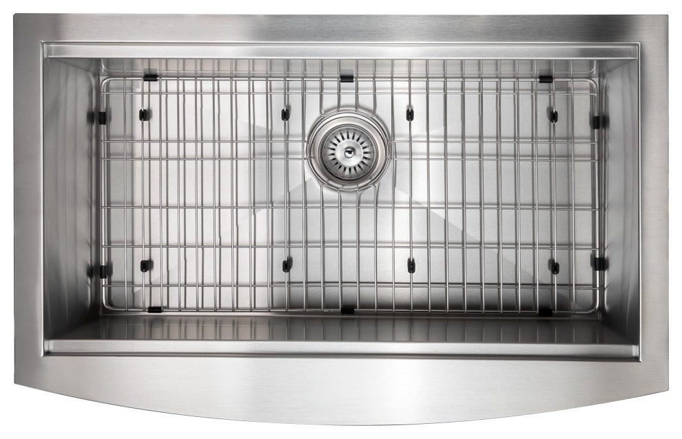 33" Moritz Farmhouse Apron Mount Single Bowl Stainless Steel Kitchen Sink