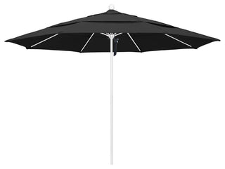 11' Fiberglass Umbrella White, Pacifica, Black, 11'