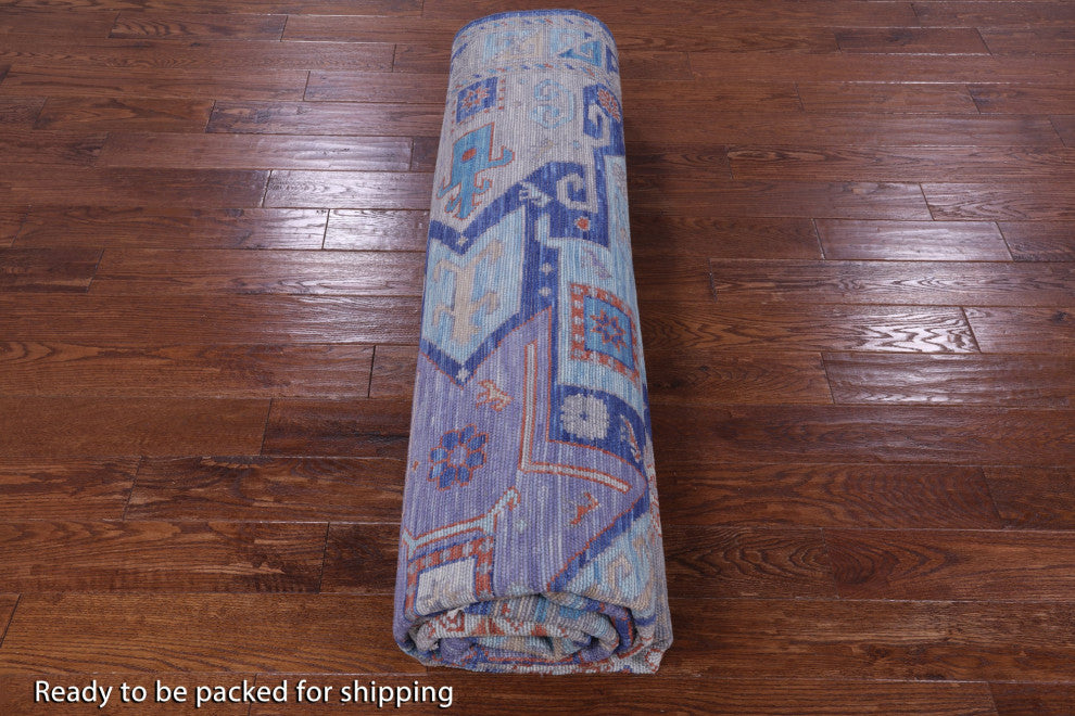 Handmade Kazak Wool Rug 9' 2" X 12' 1" - Q13293