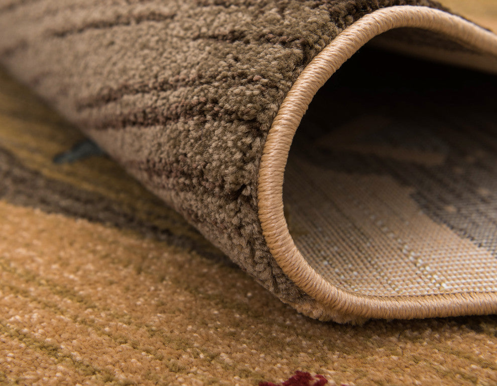 Unique Loom Tan Fars Milan 7' 0 x 10' 0 Area Rug