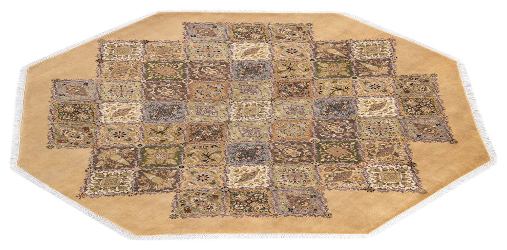 Mogul, One-of-a-Kind Hand-Knotted Area Rug Red, 7' 1 x 7' 1