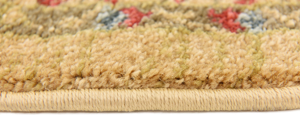 Unique Loom Beige Hamilton Palace 3' 3 x 3' 3 Round Rug