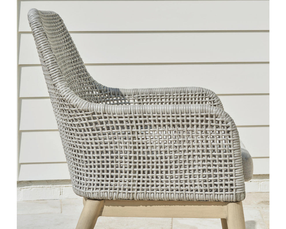Seton Creek Gray Outdoor Dining Arm Chair, Set of 2