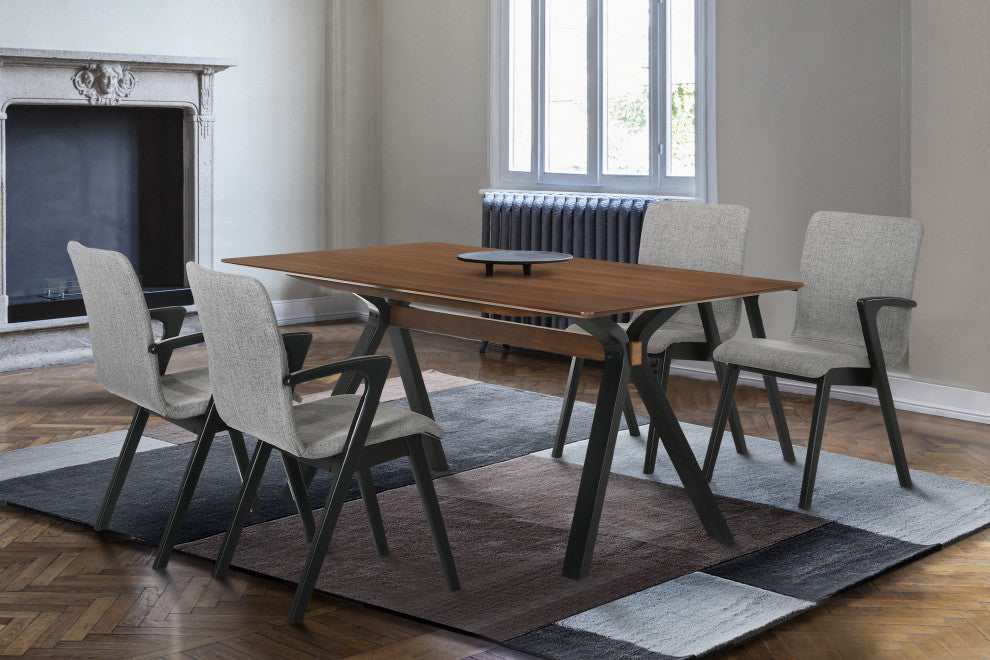 Laredo Varde 5-Piece Black Dining Set
