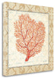 24" Full Orange Underwater Coral 2 Giclee Wrap Canvas Wall Art