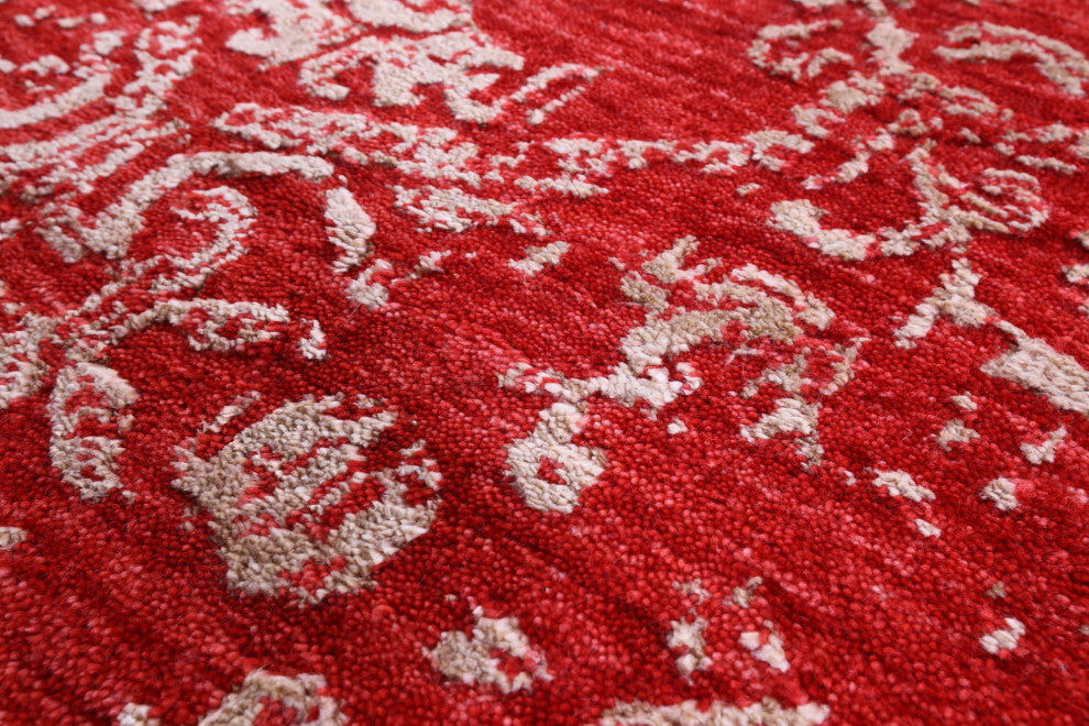 Runner Wool & Silk Modern Handmade Rug 2' 6" X 14' 2" - Q14908