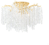 Genoa 5-Light Semi Flush Mount, Gold Leaf