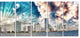 "Miami Skyline With Clouds" Canvas Print, 5 Panels
