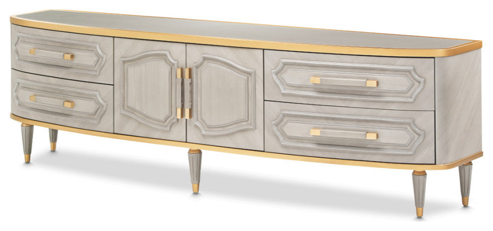 St. Charles Media Cabinet, Dove Gray
