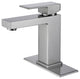 Single Hole Bathroom Sink Faucet With 6" Deck Plate, Brushed Nickel