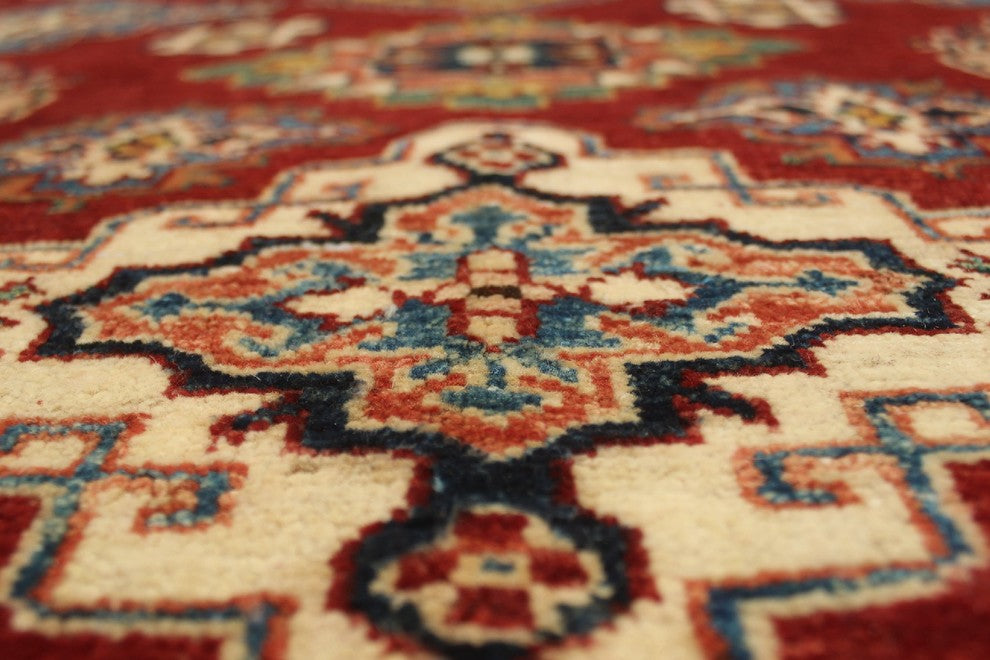 Super Kazak Zee Red Rug, 8'10x12'0