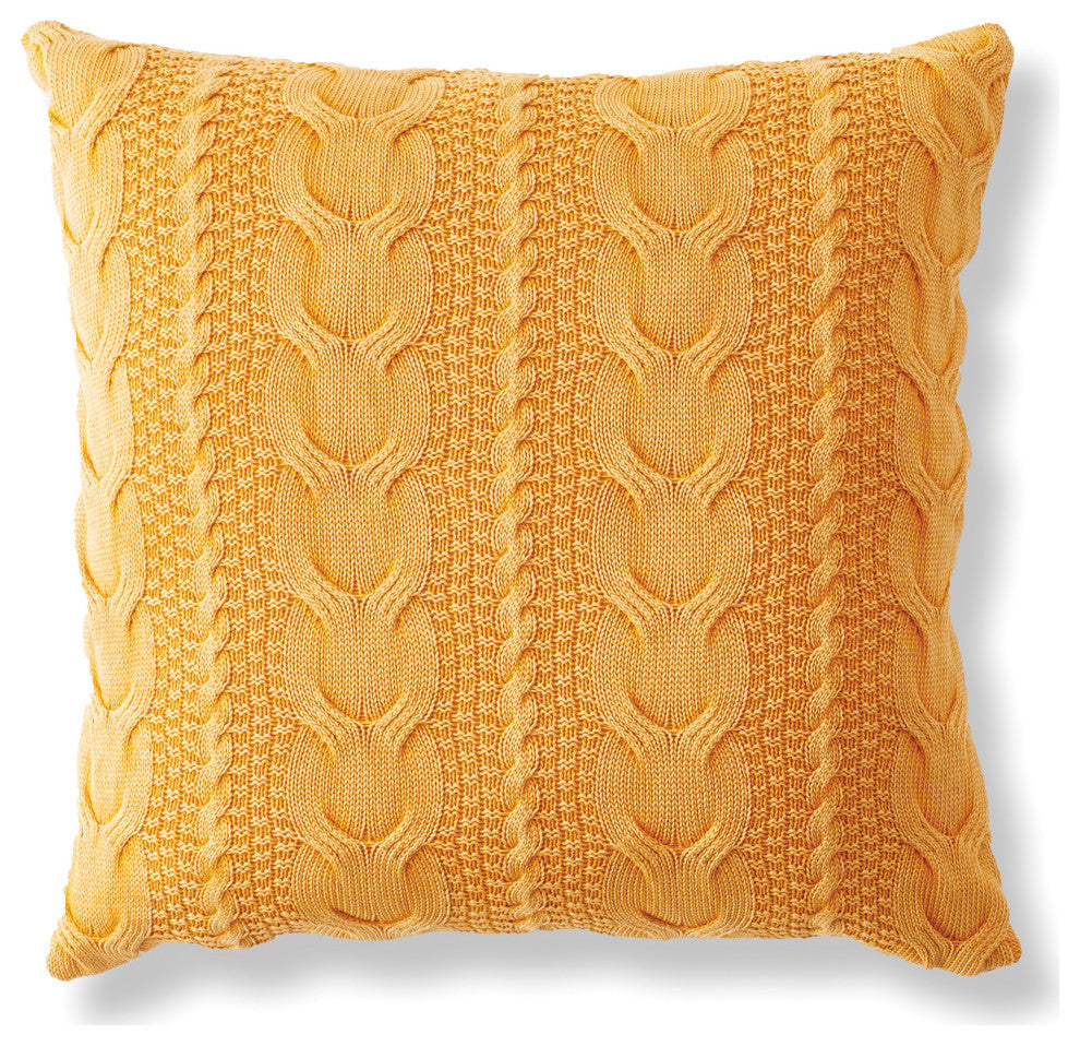 Hollyn Square Euro Pillow, Ochre