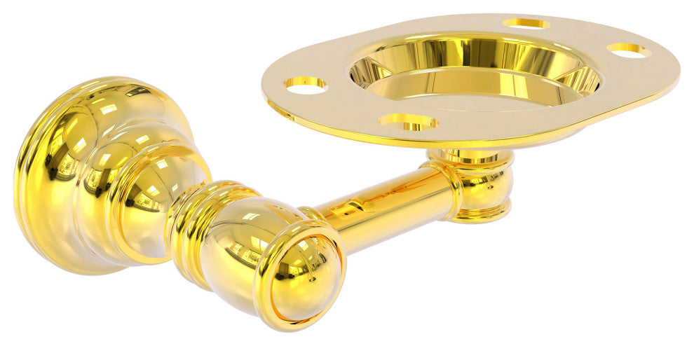 Carolina Tumbler and Toothbrush Holder, Polished Brass