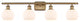 Innovations 516-4W-BB-G121-6-LED 4 Light Bath Vanity Light, Brushed Brass