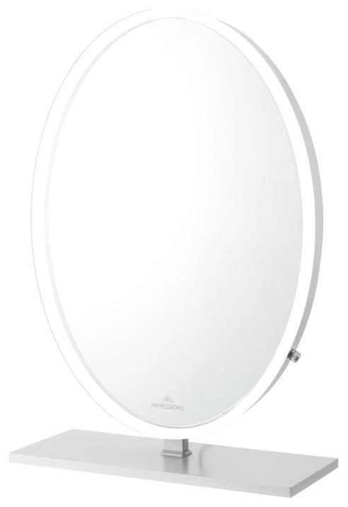 Heiress Pro Vanity Mirror, Silver, Led Strip Light