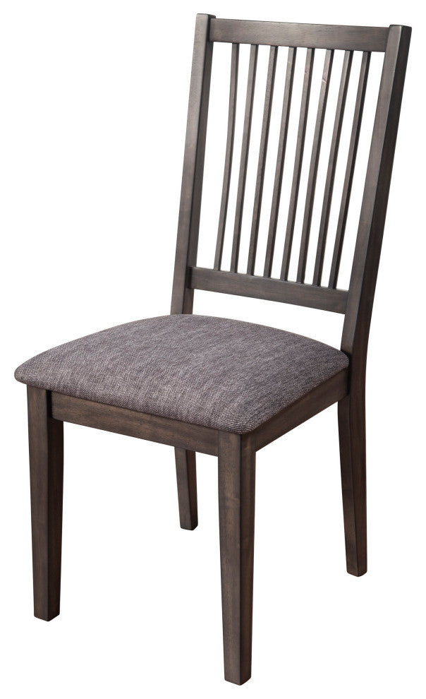 Lennox Set of 2 Side Chairs, Dark Tobacco
