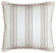 Gramercy Striped Euro Sham, 27"x27", Taupe, 1 Piece
