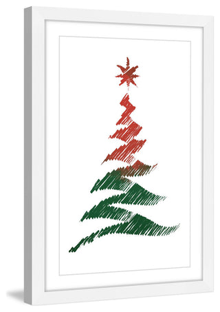 "Watercolor Tree" Framed Painting Print