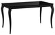 Bresso Glass Top Dining Table With Extension, Black