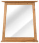 vidaXL Wall Mirror Vanity Mirror Bathroom Decorative Mirror Solid Pinewood
