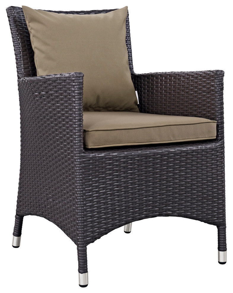 Espresso Mocha Convene 9-Piece Outdoor Patio Dining Set