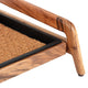 Single-Tier Natural Stand With 3-Pair Rubber Boot Tray Smoked Oak