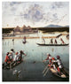 "Hunting on the Lagoon" Digital Paper Print by Vittore Carpaccio, 27"x32"
