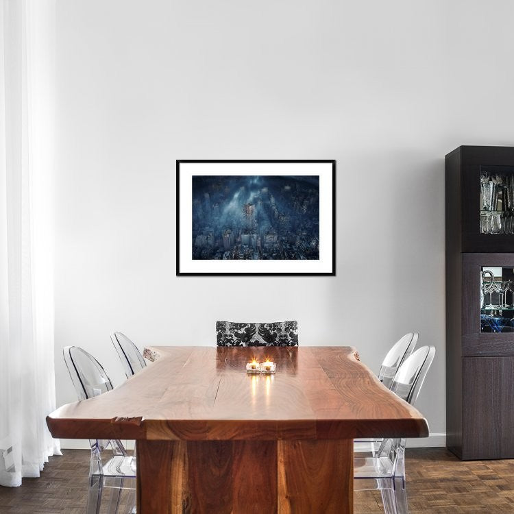 "Nyc" Framed Digital Print by Leif Londal, 38"x28"