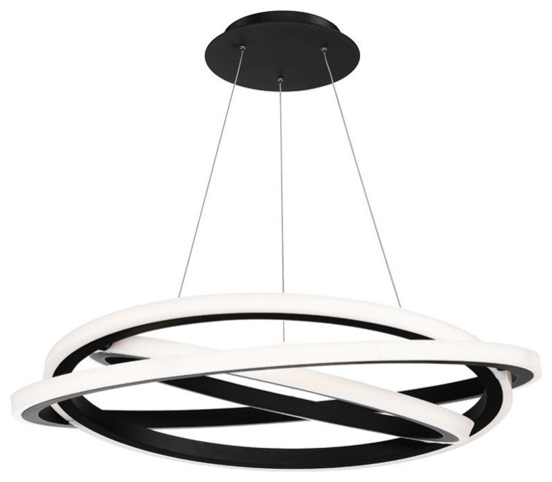 Veloce 36" LED Chandelier 3000K, Black
