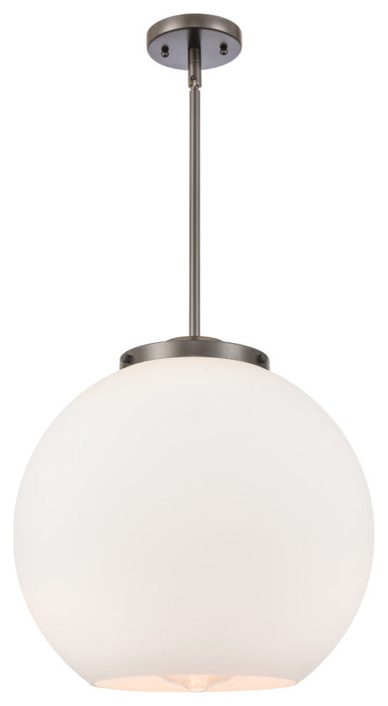 Athens Pendant, Oil Rubbed Bronze, Matte White, Matte White