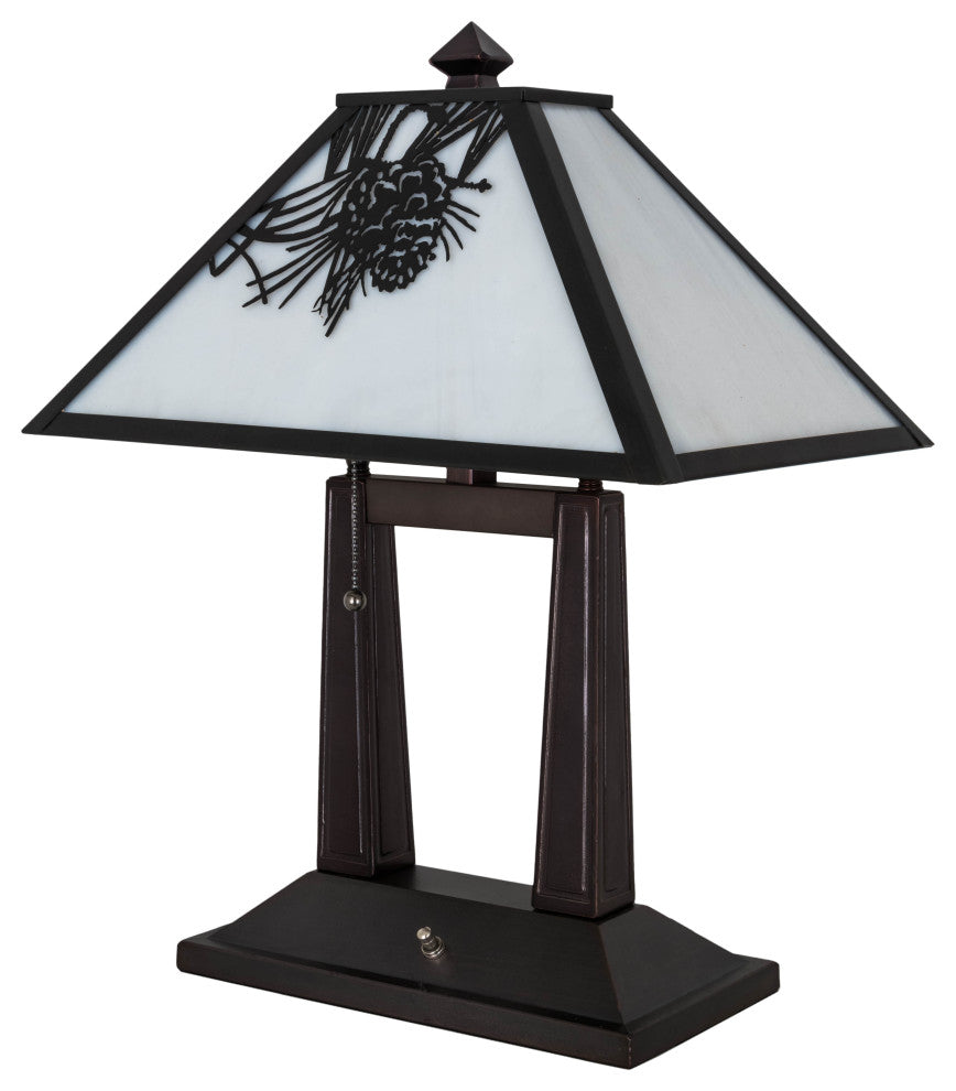 20H Winter Pine Table Lamp