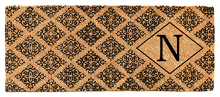 Regency Monogram Doormat, 18"x46"x1.5", N