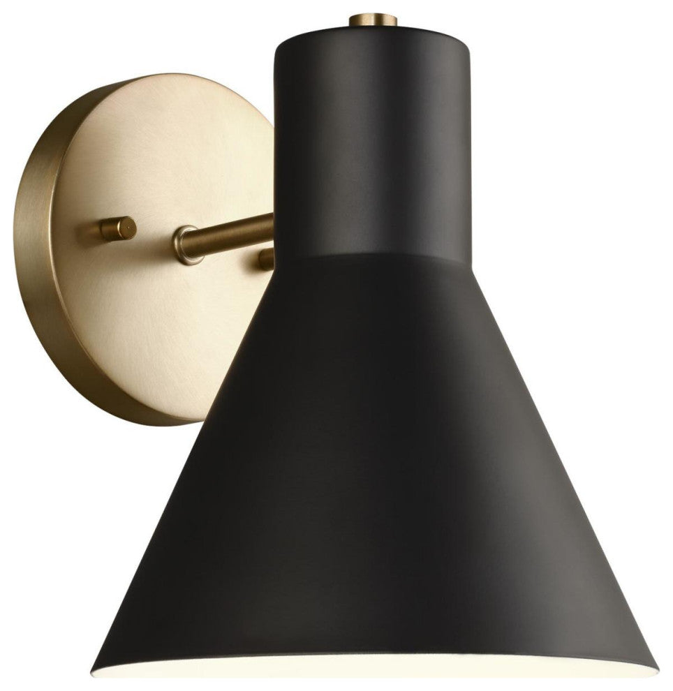 Generation Lighting 4141301EN3 Towner 8" Tall LED Bathroom Sconce - Satin Brass