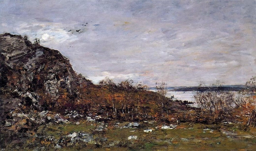 Eugene-Louis Boudin The Mouth of the Elorn in the Area of Brest Wall Decal