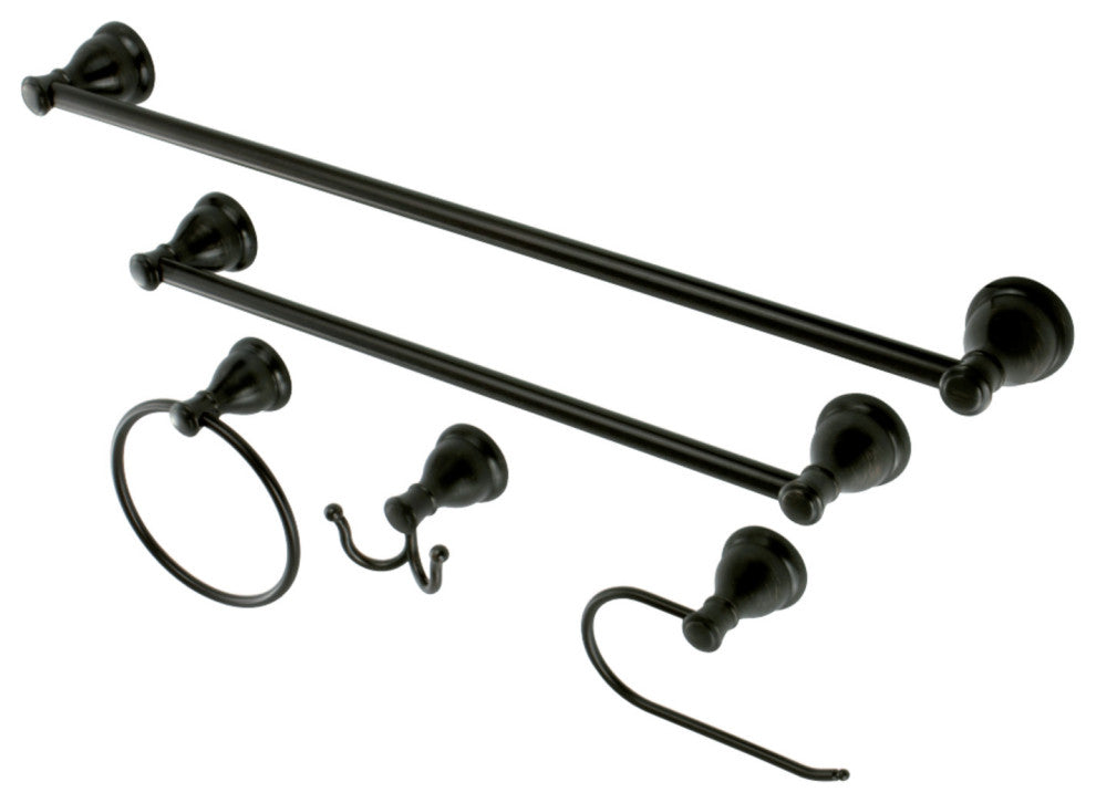 Kingston Brass 5-Piece Bathroom Accessory Set, Oil Rubbed Bronze