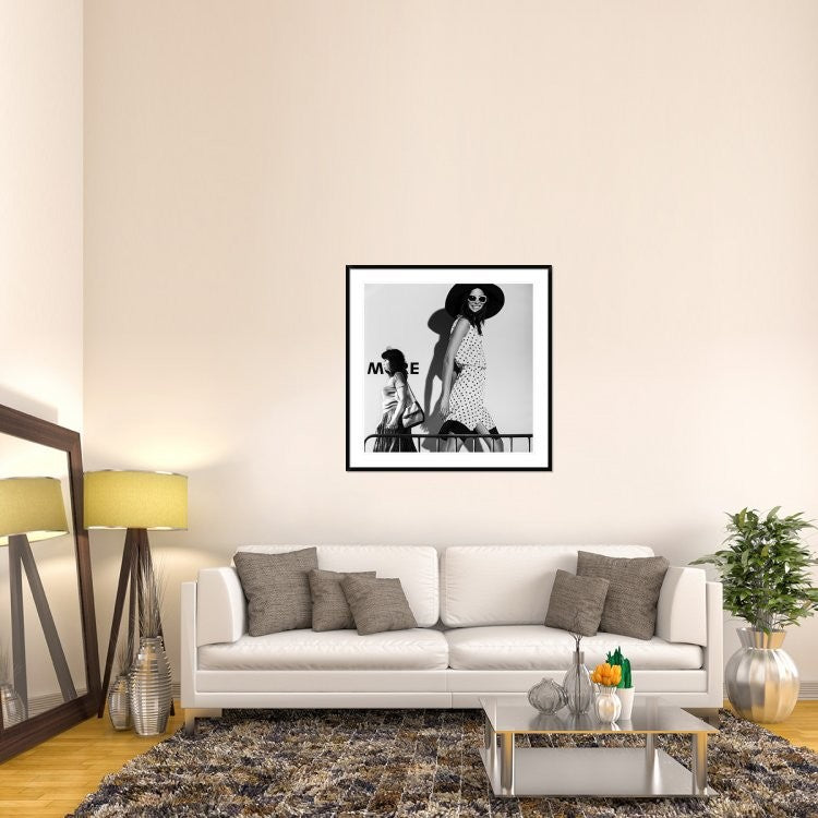 "Me And My Expectations" Framed Digital Print by Bobby Kostadinov, 44x44"