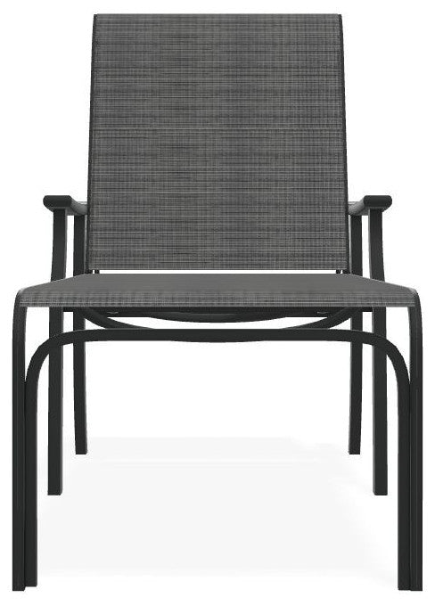 St. Catherine Sling 4-Position Outdoor Chaise Lounge, Destiny Steel/Graphite