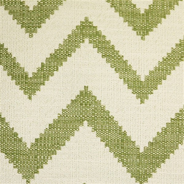 Pillow Decor - Lorenzo Zigzag Green 20 x 20 Throw Pillow