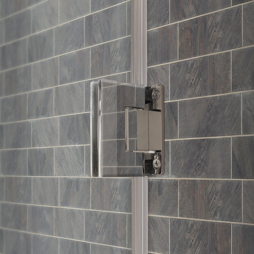 Swing-Out Shower Doors, Frameless, 10mm Clear Tempered Glass, ULTRA-E Collection, 36"x72"