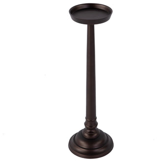 Tilly 7" W Round All Metal Pedestal Base End Table