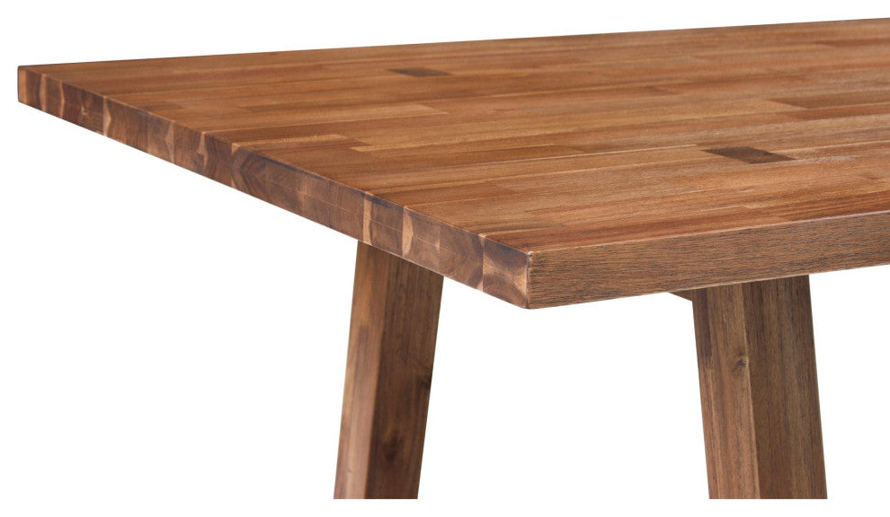 Bedford KD 79" Rect. Dining Table "A" Base, Brushed Brown