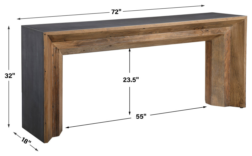 Uttermost Vail Reclaimed Wood Console Table