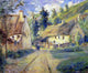 Camille Pissarro Cottages at Auvers- near Pontoise Wall Decal