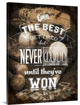 "Never Quit" Wrapped Canvas Art Print, 18"x24"x1.5"