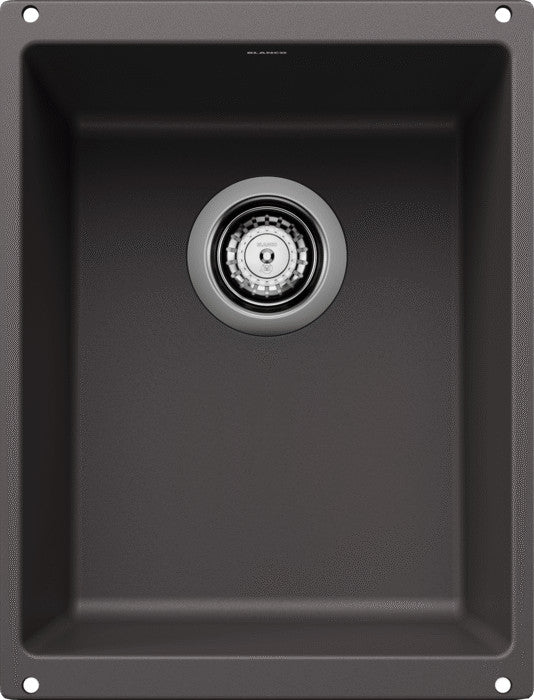 Blanco 513422 Precis 13-3/4" Undermount Single Basin SILGRANIT - Cinder