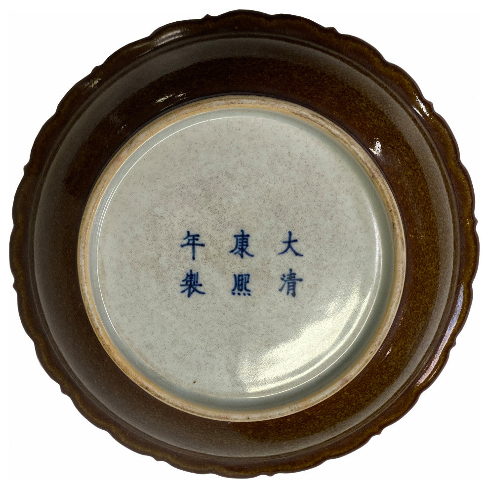 Chinese Blue White Flower Birds Theme Porcelain Charger Plate Hws1790